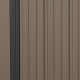 Outsunny 5.3 x 3.1ft Corrugated Steel Garden Shed - Brown