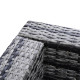 Outsunny 4 Pieces Rattan Garden Furniture Set, Wicker Outdoor Furniture with Corner Sofa Loveseat Coffee Table Cushions, Conserv