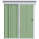 Outsunny Metal Garden Shed, Outdoor Lean-to Shed for Tool Motor Bike, with Adjustable Shelf, Lock, Gloves, 5&#039;x3&#039;x6&#039;, Green