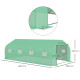 Outsunny Polytunnel Greenhouse with Windows and Door, Walk in Greenhouse for Garden, Backyard (6 x 3 M)