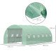 Outsunny 6 x 3 x 2 m Polytunnel Greenhouse with Roll-up Door and 12 Mesh Windows, Walk-in Garden Tunnel Warm House Tent with UV-