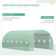 Outsunny 6 x 3 x 2 m Polytunnel Greenhouse with Roll-up Door and 12 Mesh Windows, Walk-in Garden Tunnel Warm House Tent with UV-