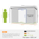 Outsunny 9ft x 4ft Metal Garden Shed, Outdoor Tool House with Foundation Kit, Ventilations and Double Doors, Dark Grey