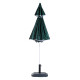 Outsunny 2m UV Protection Fishing Beach Umbrella Brolly Shelter w/ Side Panel Tent Green