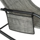 Outsunny Outdoor Garden Rocking Chair, Patio Sun Lounger Rocker Chair with Breathable Mesh Fabric, Removable Headrest Pillow, Ar