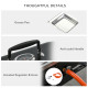 Outsunny Foldable Gas BBQ Grill 2 Burner Table Top Barbecue with Lid Piezo Ignition Thermometer for Camping Picnic Cooking, Alum