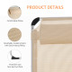Outsunny Foldable Outdoor Sun Lounger, Reclining Lounge Chair Camping Bed Cot with Pillow 4-Level Adjustable Back Aluminium Fram