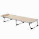 Outsunny Foldable Outdoor Sun Lounger, Reclining Lounge Chair Camping Bed Cot with Pillow 4-Level Adjustable Back Aluminium Fram