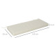 Outsunny Garden Bench Cushion 2 Seater Loveseat Seat Pad for Patio Swing Furniture for Indoor &amp; Outdoor Use, 120 x 50 x 8 cm, Cr