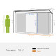 Outsunny Garden Metal Storage Shed House Hut Gardening Tool Storage w/ Tilted Roof and Ventilation 8.5 x 6ft, Grey