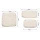 Outsunny Garden Rattan Sofa Cushion Polyester Cover Replacement Outdoor- No Cushion Included Beige