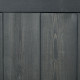 Outsunny Garden Shed 4-Tier Wooden Garden Outdoor Shed 3 Shelves Utility Gardener Cabinet Lockable 2 Doors - Grey