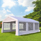 Outsunny 6m x 4m Garden Gazebo, Galvanised Marquee Party Tent with Removable Sides and Windows for Parties, Wedding and Events, 