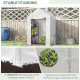 Outsunny Walk In Greenhouse with 2 Tier Shelf, Portable Gardening Plant Grow House with Roll up Zip Panel Door, Reinforced PE Co