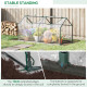 Outsunny Mini Greenhouse Portable Flower Planter Vegetable Grow House for Garden Backyard with Zipped Windows, 120 x 60 x 60 cm,