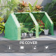 Outsunny Mini Small Greenhouse with Steel Frame &amp; PE Cover &amp; Zippered Window Poly tunnel Steeple for Plants Vegetables, 180 x 90