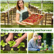 Outsunny Mini Small Greenhouse with Steel Frame &amp; PE Cover &amp; Zippered Window Poly tunnel Steeple for Plants Vegetables, 180 x 90