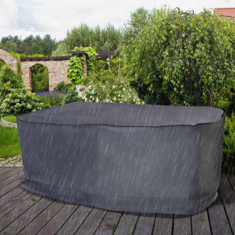 Outsunny Garden Furniture Cover, Waterproof Windproof 420D Heavy Duty Oxford Fabric    Rattan Furniture Cover, Rectangular Outdo