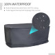 Outsunny Garden Furniture Cover, Waterproof Windproof 420D Heavy Duty Oxford Fabric    Rattan Furniture Cover, Rectangular Outdo