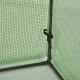 Outsunny Mini Greenhouse, Small Polytunnel Green House with Zipped Doors, Steel Frame for Garden Backyard, 295 x 100 x 80cm, Gre