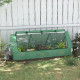 Outsunny Portable Small Polytunnel, Mini Greenhouse with Mesh Windows for Indoor and Outdoor, 240x90x90cm, Green