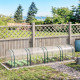 Outsunny Mini Greenhouse, Small Polytunnel Green House with Zipped Doors, Steel Frame for Garden Backyard, 395 x 100 x 80cm, Cle