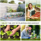 Outsunny Mini Greenhouse, Small Polytunnel Green House with Zipped Doors, Steel Frame for Garden Backyard, 395 x 100 x 80cm, Cle