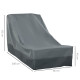 Outsunny Rectangular Patio Furniture Cover for Chairs Water UV Resistant Protection 600D Oxford Fabric Rattan Lounge Clean Cover