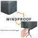 Outsunny Rectangular Patio Furniture Cover for Chairs Water UV Resistant Protection 600D Oxford Fabric Rattan Lounge Clean Cover