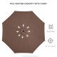 Outsunny 3(m) Tilting Parasol Garden Umbrellas, Outdoor Sun Shade with 8 Ribs, Tilt and Crank Handle for Balcony, Bench, Garden,