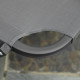 Outsunny Sun Lounger Relaxed Recliner with 5-Position Adjustable Backrest Aluminium Frame for Pool, Sun Bathing, Grey