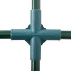 Outsunny Tunnel Greenhouse Green Grow House for Garden Outdoor, Steel Frame, PE Cover, Green, 200 x 100 x 80cm