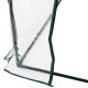 Outsunny Mini Greenhouse, Small Polytunnel Green House with Zipped Doors, Steel Frame for Garden Patio, 250 x 100 x 80cm, Clear