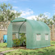 Outsunny 245 x 200cm Polytunnel Greenhouse - Green