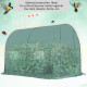 Outsunny 245 x 200cm Polytunnel Greenhouse - Green