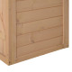 Outsunny Garden Shed Wooden Garden Storage Shed Fir Wood Tool Cabinet Organiser with Shelves 75L x 56W x115Hcm Natural