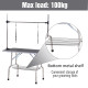 PawHut 42&quot; Dog Grooming Table, Adjustable Pet Cat Drying Beauty Table with 2 Loops Storage Basket, Rubber Top, Black