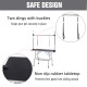 PawHut 42&quot; Dog Grooming Table, Adjustable Pet Cat Drying Beauty Table with 2 Loops Storage Basket, Rubber Top, Black