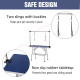 PawHut 42&quot; Dog Grooming Table, Adjustable Pet Cat Drying Beauty Table with 2 Loops Storage Basket, Rubber Top, Blue