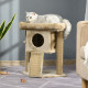 PawHut Cat Tree Tower for Indoor Cats Cat Scratching Post Climbing Activity Centre w/Jute Scratching Pad, Toy Ball, Cat House - 