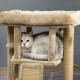 PawHut Cat Tree Tower for Indoor Cats Cat Scratching Post Climbing Activity Centre w/Jute Scratching Pad, Toy Ball, Cat House - 