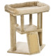 PawHut Cat Tree Tower for Indoor Cats Cat Scratching Post Climbing Activity Centre w/Jute Scratching Pad, Toy Ball, Cat House - 