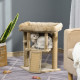 PawHut Cat Tree Tower for Indoor Cats Cat Scratching Post Climbing Activity Centre w/Jute Scratching Pad, Toy Ball, Cat House - 