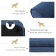 PawHut Dog Sofa for XS and S Size Dogs, Pet Chair Couch with Thick Sponge Padded Cushion, Kitten Lounge Bed with Washable Cover,