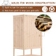 PawHut Wooden Large Hamster Cage, Gerbil Cage 4 Layers with Tall Bottom &amp; Storage Shelf