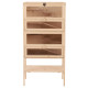 PawHut Wooden Large Hamster Cage, Gerbil Cage 4 Layers with Tall Bottom &amp; Storage Shelf