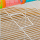 PawHut Hamster Cage, Gerbil Cage 3 Tier for Dwarf Hamster with Tube, Exercise Wheel, Water Bottle, Food Dish 59 x 36 x 47 cm- Bl