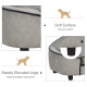 PawHut Dog Sofa for XS and S Size Dogs, Pet Chair Bed with Soft Cushion, Cat Sofa  Couch with Washable Cover, Wooden Frame, 66.5