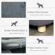 PawHut Dog Sofa Bed Pet Chair Couch with Water Resistant Fabric, Kitten Lounge with Soft Cushion Washable Cover, Wooden Frame fo