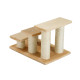 PawHut Pet Stairs 3-step Pet Ladder Cat dog Stairs Climb Ladder Cat Tree, Beige